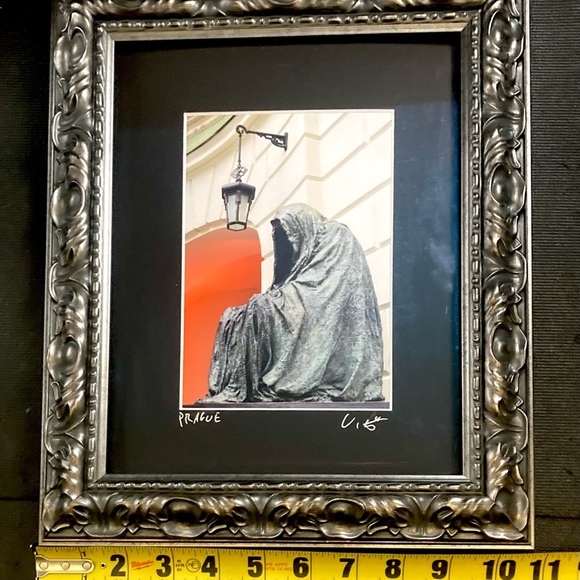 Custom Framed Grim Reaper Death Statue Art Prague - Picture 5 of 11
